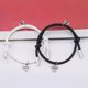 thumbnail image 2 of Pulseras magnéticas para parejas, pulsera magnética personalizada para parejas para él y ella, conjunto de pulsera trenzada de cuerda de promesa para parejas ER, 2 of 5