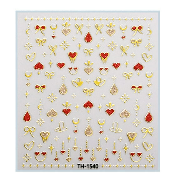 Colorful Nail Art Stickers Decals for Creative DIY Manicures Home or Salon Use