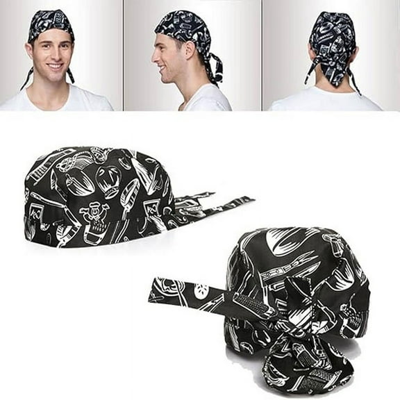 1PCS Chef Hat, Kitchen Cooking Cap, Comfort Breathable Adjustable Food Service Hats for Men Kitchen Catering One Size Fit All(Knife-Fork-Spoon)