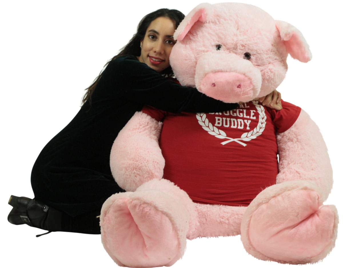 big stuffed pig toy