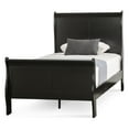 thumbnail image 3 of Furniture of America Toni Transitional Solid Wood Panel Twin Bed in Black, 3 of 19