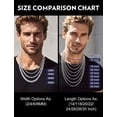 thumbnail image 5 of Bandmax 4MM Stainless Steel Flat Box Link Chains Necklace for Men Women Silver Cable Chain Jewelry Birthday Father Day Gift for Mens Son Husband Dad, 5 of 10