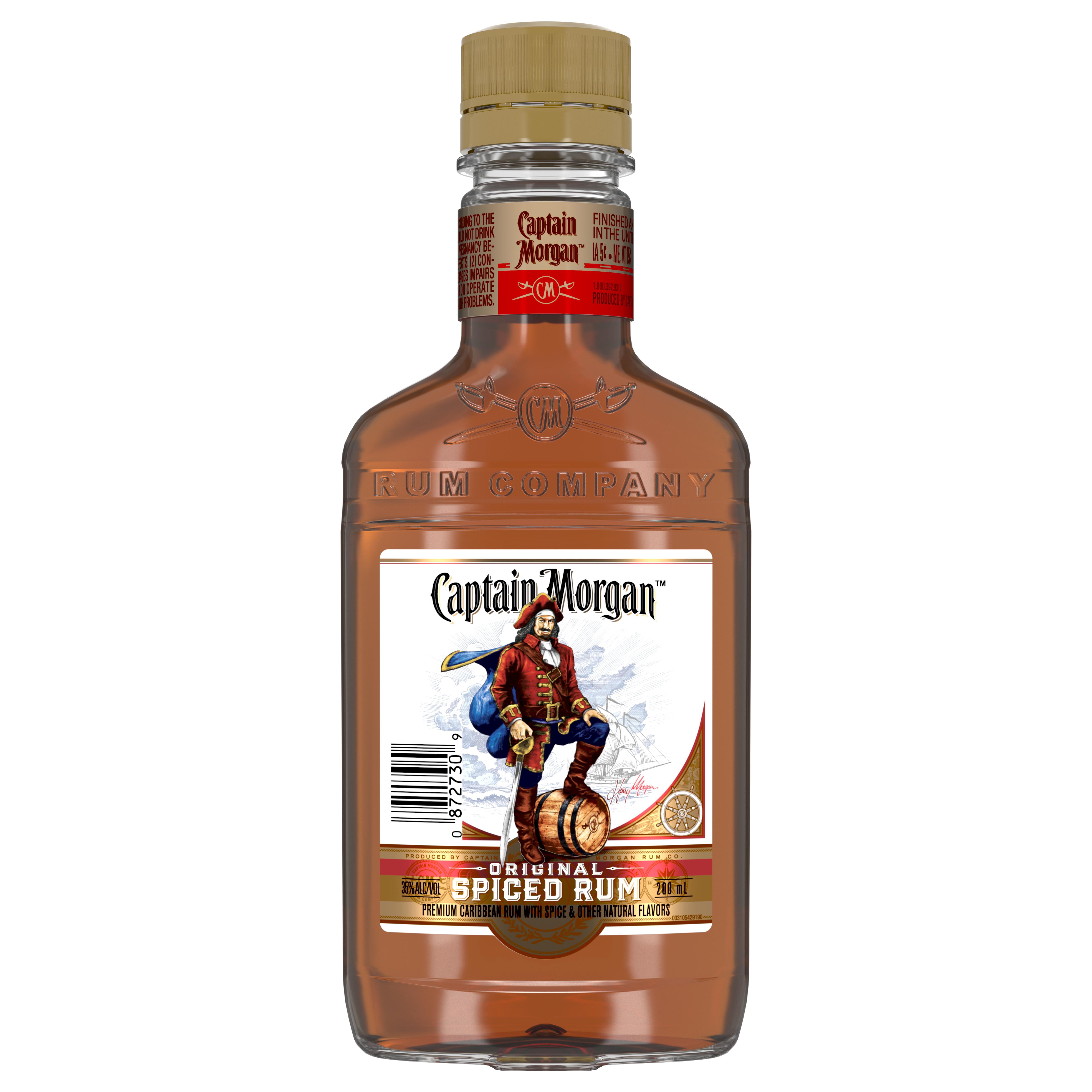 Captain Morgan Original Spiced Rum 200 ML 70 Proof Walmart