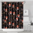 thumbnail image 2 of Gothic Aesthetic Fungi Shower Curtain - Vintage Mushroom & Fairy Tale Mushroom Print 72x84 Inch Quick-Dry Waterproof Bath Curtain, Machine Washable, 2 of 4