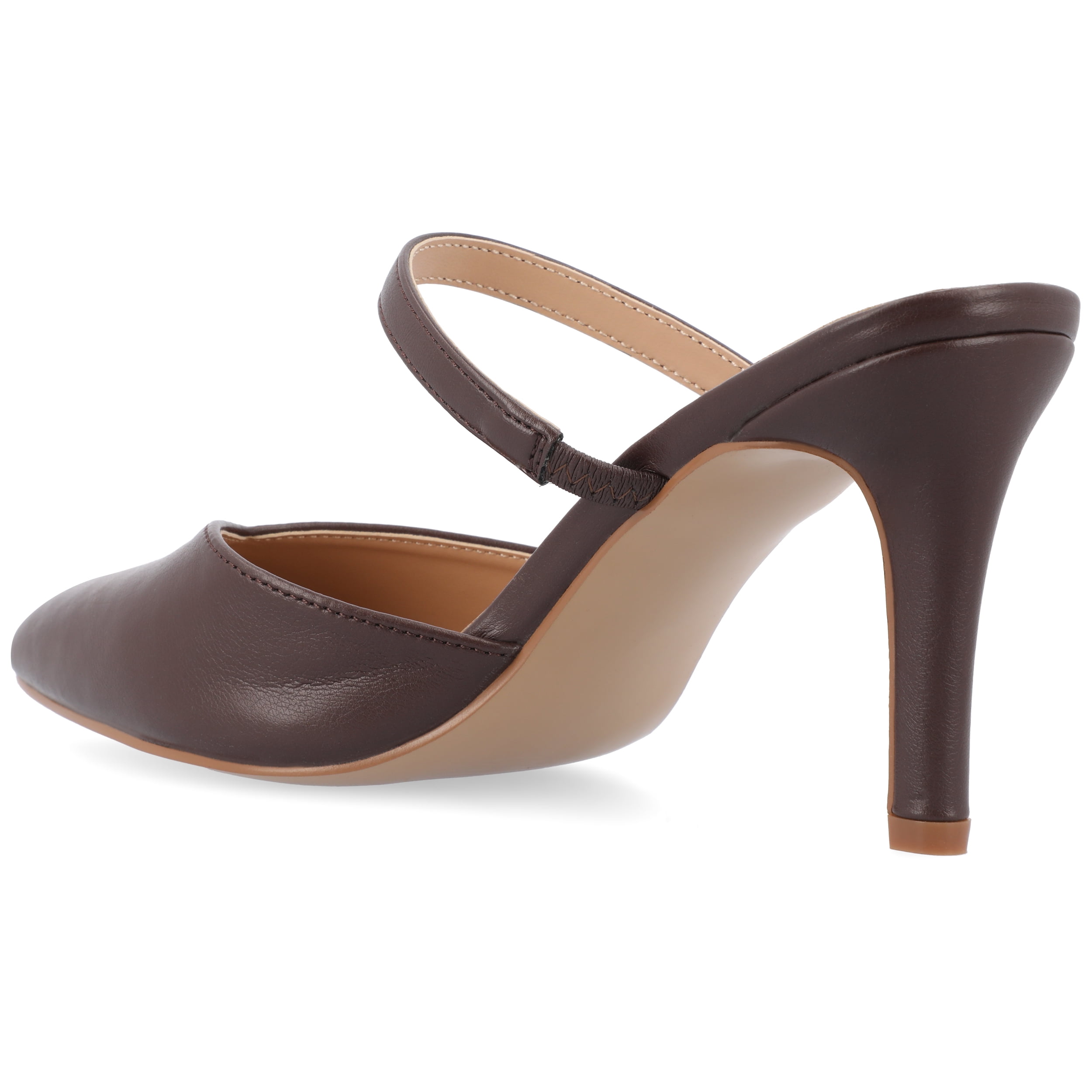 Journee Women's Yvon SuperNatural Shades Pointed Toe Mule Pumps