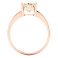 thumbnail image 4 of Solitaire Engagement Ring for Women - 2.5ct Natural Morganite in 14K Rose Gold Promise Ring, 4 of 6