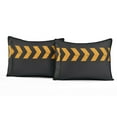 thumbnail image 6 of Lush Decor 100% Polyester Highway Reversible Quilt Charcoal/Yellow 5Pc Set Full/Queen, 6 of 9