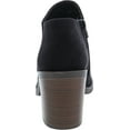 thumbnail image 4 of Soda Women's Closed Toe Zipper Block Stacked Chunky Heel Ankle Bootie, 4 of 7