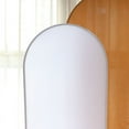 thumbnail image 5 of BalsaCircle 5 ft White Fitted Matte Spandex Round Top Wedding Arch Backdrop Stand Cover Party Events Decorations, 5 of 7