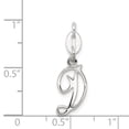 thumbnail image 3 of Auriga 925 Sterling Silver Letter D Initial Charm Pendant for Women(L- 18mm, W- 9mm), 3 of 6