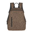 thumbnail image 1 of Balery Brown Leopard Mochila ligera para hombre y mujer: duradera e impermeable, ideal para la escuela, el trabajo, viajes y uso diario., 1 of 7