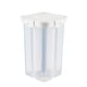 thumbnail image 2 of Contenedor hermético para almacenar alimentos con 4 compartimentos y tapas | Organizador de cereales transparente de 2,3 l para despensa, cocina, harina, azúcar, arroz y refrigerios | Diseño, 2 of 9