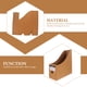 thumbnail image 5 of 5 estantes de almacenamiento para documentos y archivos, de escritorio, para oficina, libros y organizadores de archivos., 5 of 6