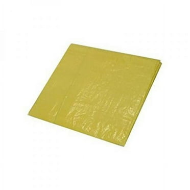 Harpster Tarps 6' x 20' High Visibility Yellow 3.3 oz. Poly Tarp 8 Mil