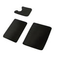 thumbnail image 6 of CCWADH Bathroom Rugs Sets 3 Piece, Ultra Soft Polyester Bath Rugs, Non-Slip Backing Bathroom Mat Set, Washable Quick Dry U-Shaped Toilet Mat for Tub, Shower - Black[31.5"x20"+16"x24"+16"x20"], 6 of 6