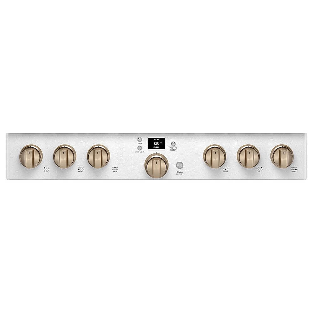 Cafe Cgy366p 36" Wide All-Gas Professional Range - Matte White / Brushed Bronze