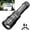 black, variant on YiJuHui 1pcs Rechargeable LED Flashlight with Digital Display, 25W High Power, COB Floodlight, USB-C Fast Charging, 1200mAh Battery, for Outdoor Camping Hiking Emergency Work