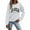 1-White, variant on Womens Graphic Sweatshirt Print Banded Sweater O Neck Sweatshirt Round Comfy Outfit Set Women Neck Fit Pullover Tops 4X Sweatshirt Casual Long Sleeve Workout athletic Hoodies Shirts Loose Blouse