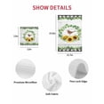 thumbnail image 7 of Spring Eucalyptus Sunflower Kitchen Dish Towels for Drying Dishes Set of 2, Farmhouse Birds Gray Wood Waffle Weave Microfiber Hand Tea Bathroom Towels Quick Dry & Absorbent Towel 15.7x23.6, 7 of 7