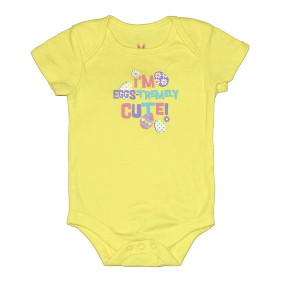 Easter Body Unsex Boys & Girls I'm Eggs-tremely Cute! Bodysuit (0-3 Months)