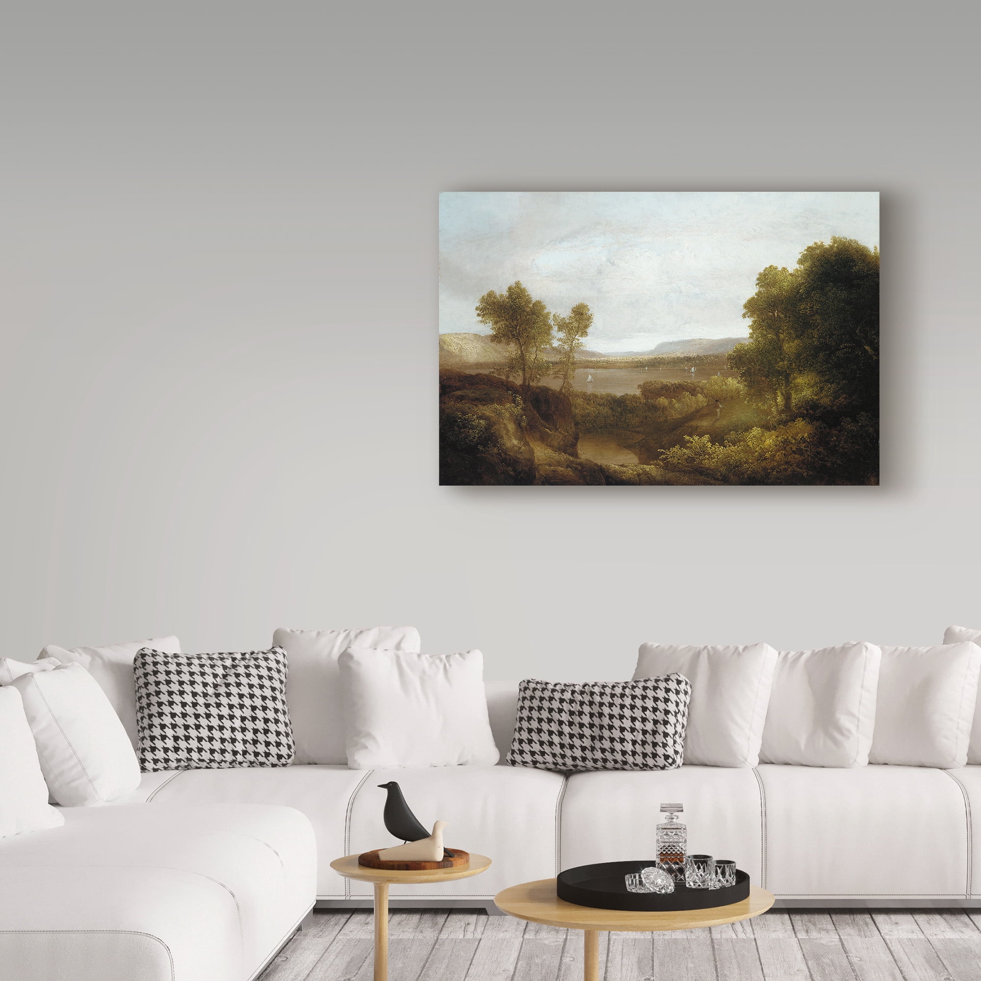 Trademark Fine Art 'On the Hudson, 1830-35' Canvas Art by Thomas Doughty