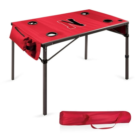 Northeastern Huskies Portable Folding Travel Table - Red - No