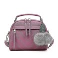 thumbnail image 2 of Bolso de hombro para mujer, bandolera de piel sintética con colgante de bola de pelo, bolso cruzado JFHHH pequeña, 2 of 5