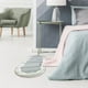 thumbnail image 5 of Alfombra de Pasillo Suave y Peluda para Dormitorio | Alfombra Ovalada Antideslizante para Sala de Estar y Mesita de Noche | Decoración Moderna de 40 X 122 Cm En Azul, Gris, Verde, Amarillo y Caqui, 5 of 7