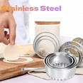 thumbnail image 2 of 6 Pcs Fluted Cookie Cutters Set Roofei Round Circle Pastry Biscuit Cutters Stainless Steel Dumpling Cutters Cake Pastry Donut Cutters Molds stamps for Cooking Baking ( 3 Sizes), 2 of 8