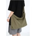 thumbnail image 6 of Japanese and Korean Simple Women's Bags, Lazy Style Literary Washed Canvas Bags, Large-capacity Messenger Bags, Student Shoulder Bags, Casual Shopping Bags, 6 of 9