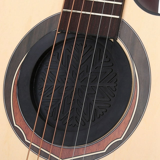 Guitar Sound Hole Cover,Portable Rubber Sound Hole Cover Block Replacement for 41in Acoustic Classic Guitar