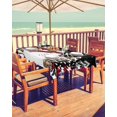 thumbnail image 2 of Fsddascl Black Christmas Outdoor Tablecloth - 52x70 Inch Rectangle Dining Table Cover, Snowman Snowflake Xmas Tree Waterproof Outdoor Table Cloth with Umbrella Hole & Zipper for Picnic/Patio/Party, 2 of 7