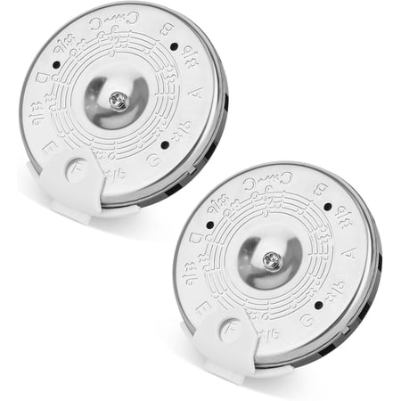 2pcs 13 Tone Pitch Pipe  High Sensitivity Chromatic C-C Scale Pitch Pipe Tuner Music Tuning Accessories for Guitar Bass Violin Cello Ukulele Singers & More