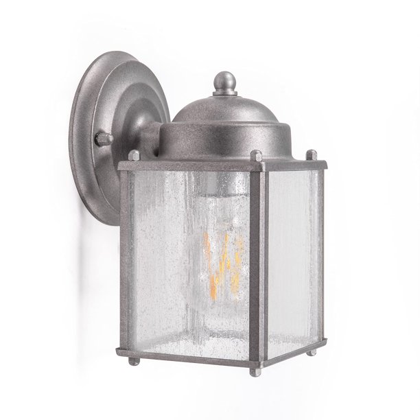 CORAMDEO Outdoor Farmhouse Square Coach Light for Porch, Patio, Deck, Barn, Wet Location