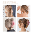 thumbnail image 3 of "12 Pcs Pinzas Para El Cabello, Garra Fuerte Para Pelo Mujer Belug rosa ", 3 of 5