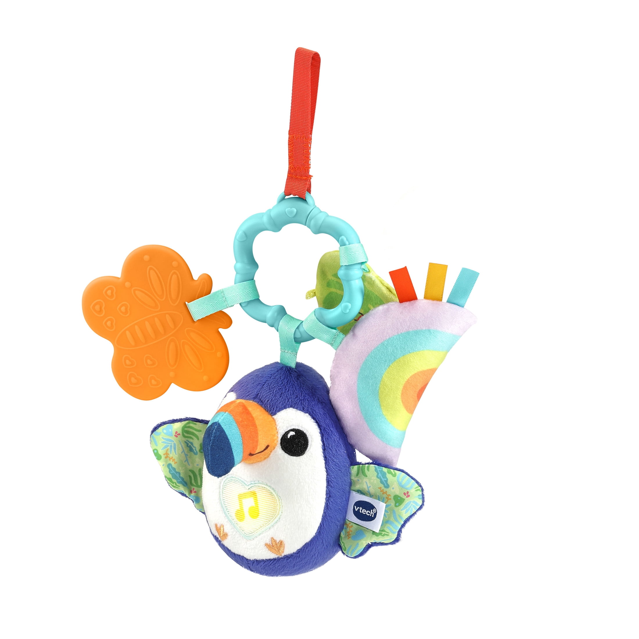 VTech Take Along Toucan Teething Toy for Baby Stroller and Car Seat