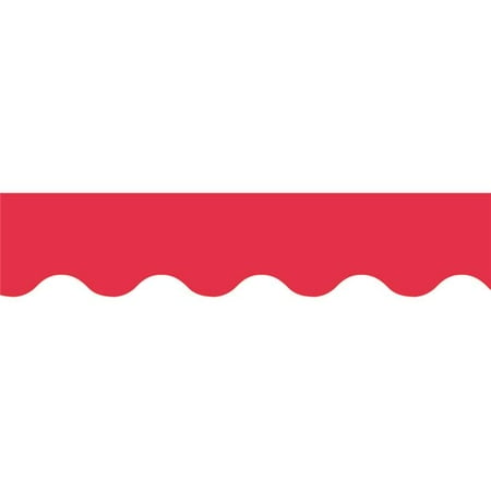 - Poppy Red Wavy Border