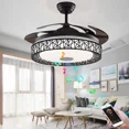 thumbnail image 6 of More Change 42" Bluetooth Invisible Music Ceiling Fan Lamp LED 3-Color Dimmer Chandelier, 6 of 13