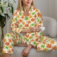 thumbnail image 6 of Disketp Maple Leaves1 Pajamas Set Long Sleeve Sleepwear Womens Button Down Nightwear Pj Sets-{designName}-X-Large, 6 of 7