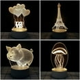 thumbnail image 4 of Luz cálida LED 3D, luz nocturna, escritorio USB, dormitorio, luz LED, regalo para niños, dormitorio, decoración creativa, rueda de la fortuna brillar Juguete, 4 of 5
