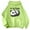 Green, variant on Hoodie Sweatshirt For Women Panda Cute Cartoon Bear Print Long Sleeve Hooded With Pockets Winter Fall Outfits