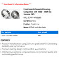 thumbnail image 2 of Front Inner Differential Bearing - Compatible with 2003 - 2009 Kia Sorento 4WD 2004 2005 2006 2007 2008, 2 of 2