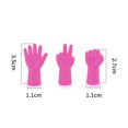 thumbnail image 2 of 6 uds lindo tejido punto tapa aguja punta tapón protector tapas (rosa roja) JShteea Libre de BPA, 2 of 7