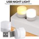 thumbnail image 4 of Lámpara con enchufe USB de 10 piezas, 5 V, 1 W, súper brillante, protección para los ojos, luz para libros, computadora, carga de energía móvil, lámpara de ambiente pequeña USB, 4 of 5