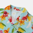 thumbnail image 5 of safuny Men's Loose Comfy Shirts with Pocket Holiday Dinosaur Print Tees Fashion Summer Short Sleeve Shirts Lapel Pullover Hawaiian Beach Button Clothing Watermelon Red L, 5 of 9