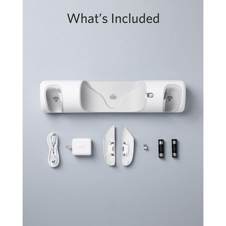 Anker - Charging Dock with Rechargeable Batteries for Meta Quest 2 VR Headset and Controllers - White
