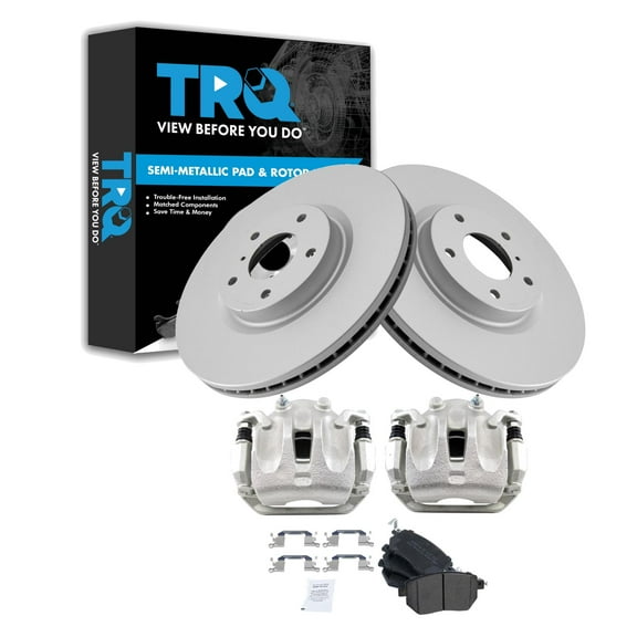 TRQ Front Brake Pad & Rotor Kit BKA44049 Fits Select 2005-2007 Nissan Murano