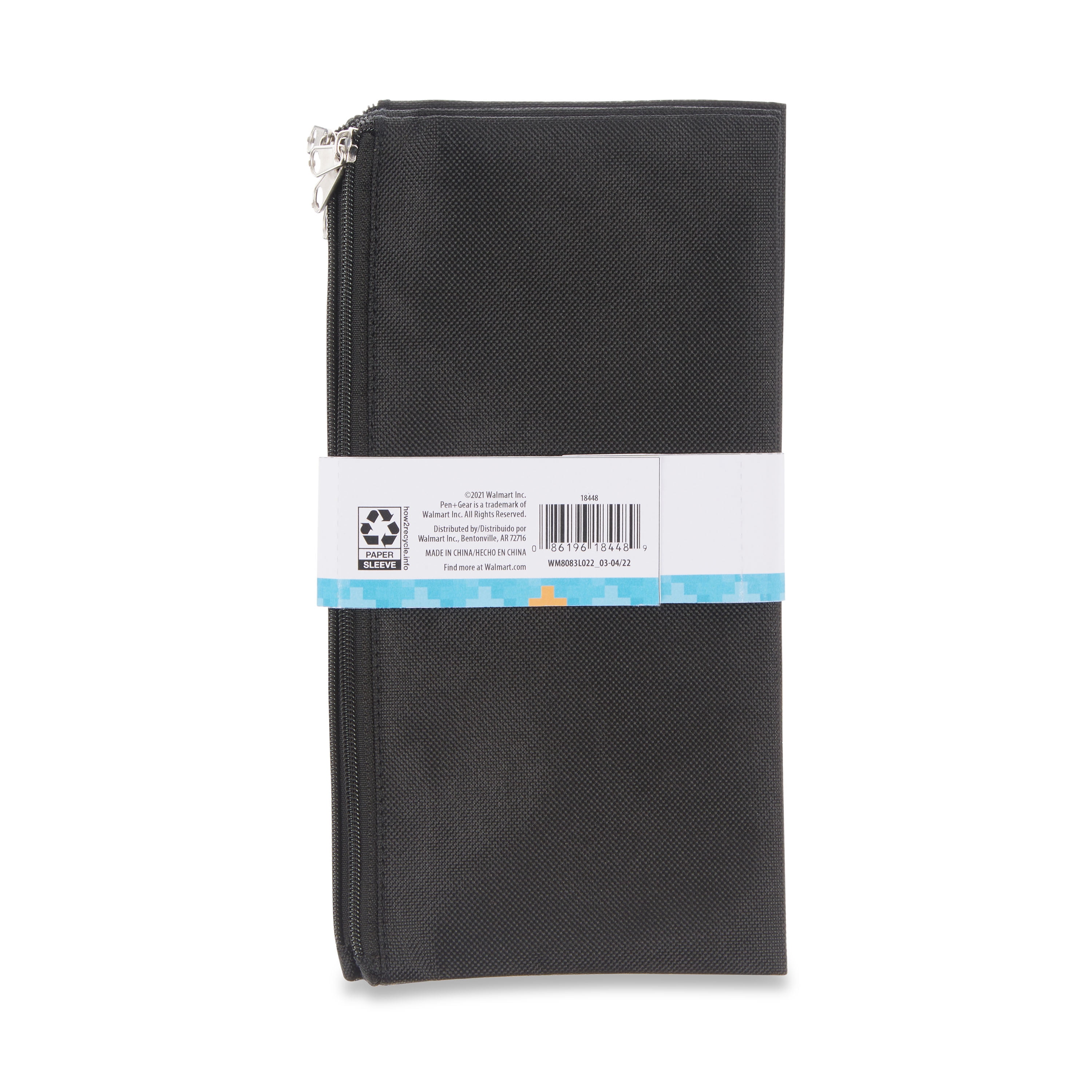 Tech Gear Black Pencil Pouch  1 ct