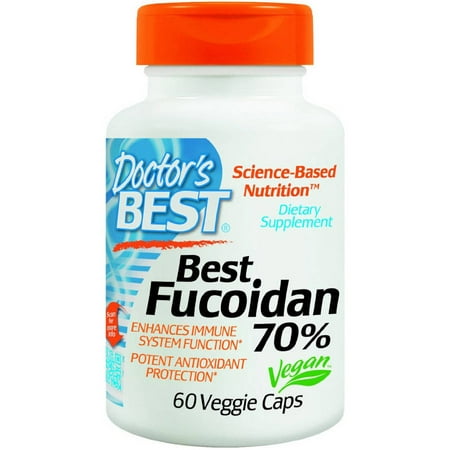 Doctor's Best Fucoidan 70%%, 60 CT
