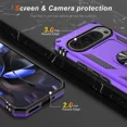 thumbnail image 3 of Starshop Google Pixel 10 Pro XL Case Phone Cover Shockproof Ring Stand Case With Glass Screen - Purple, 3 of 5